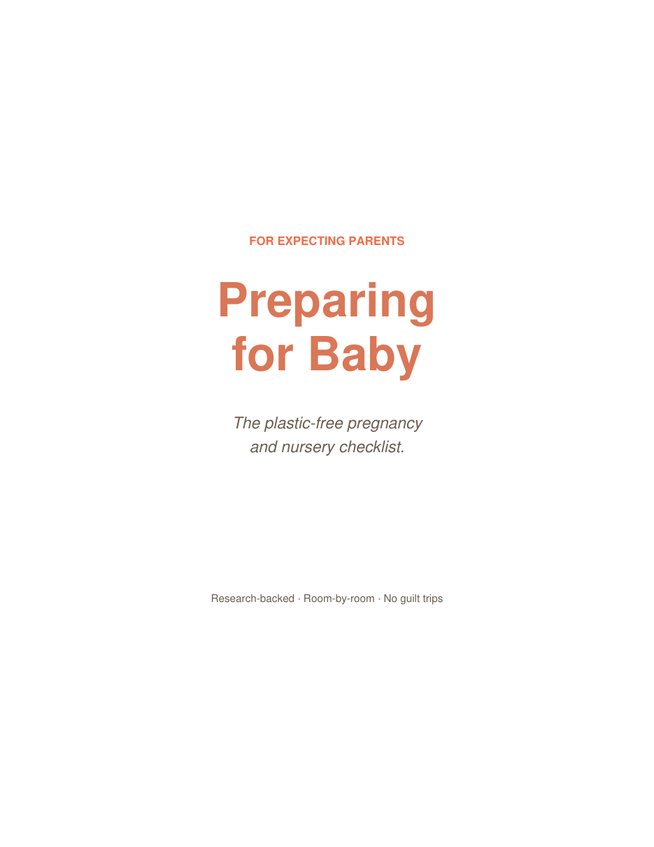 Preparing for Baby cover