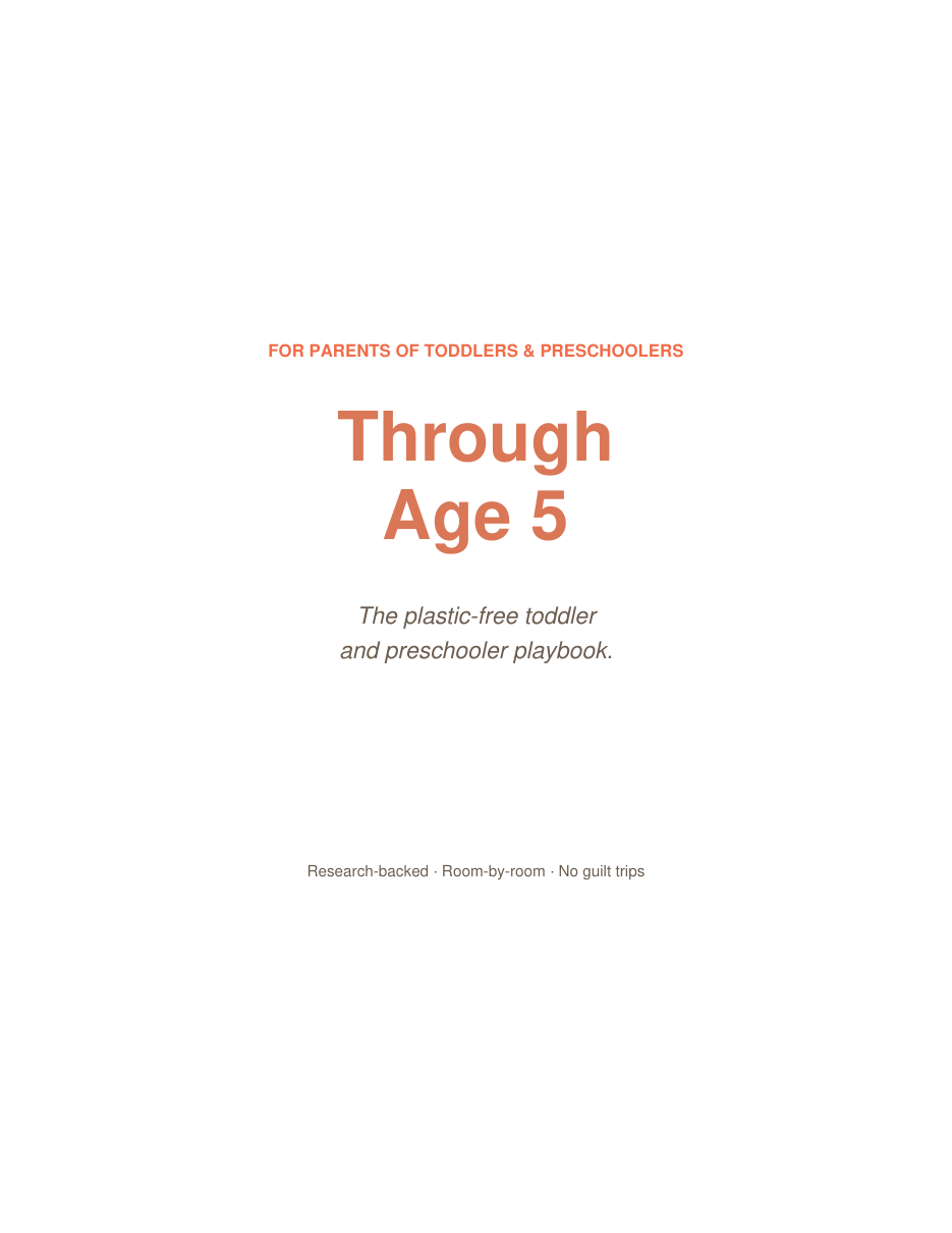 Through Age 5 cover